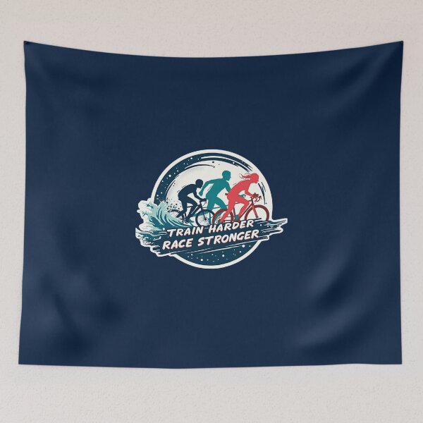 Item preview, Train Harder, Race Stronger – Triathlon Motivation Sticker designed and sold by Triathlongram.