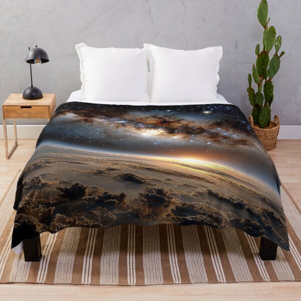 Item preview, Stunning Celestial View of Earth and the Milky Way at Dawn From Space designed and sold by jecphotography and art.