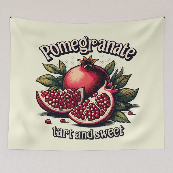 Item preview, Vintage Pomegranate designed and sold by Funny Vintage Stickers And T-Shirts.