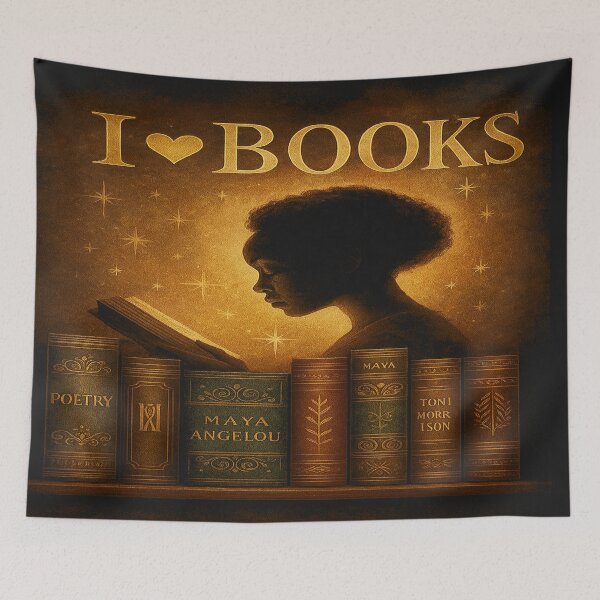 Item preview, I Heart Books Beige and Brown designed and sold by Antuan Simmons.