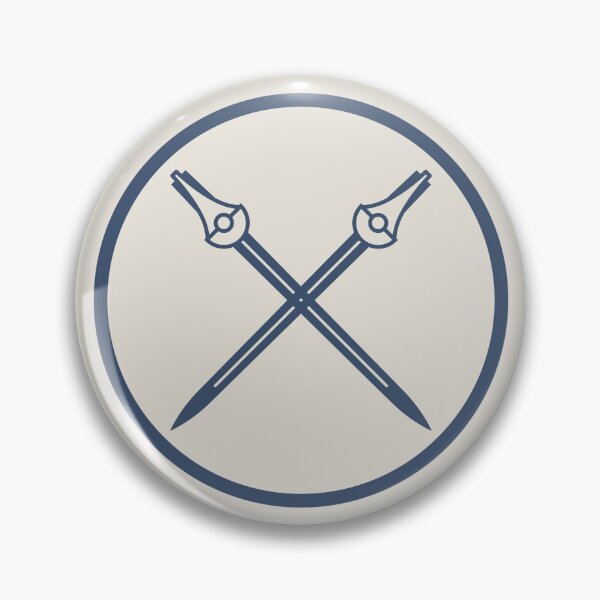 Item preview, Crossed Quills Emblem – TCG Guildmark Variant designed and sold by Hearth and Rook.