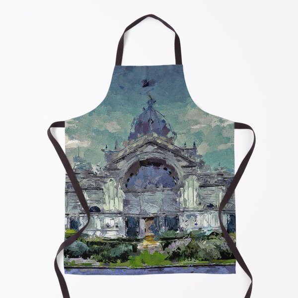 Item preview, Impressionist Painting of the Melbourne Exhibition Building - Melbourne, Victoria, Australia designed and sold by Steven Jodoin.