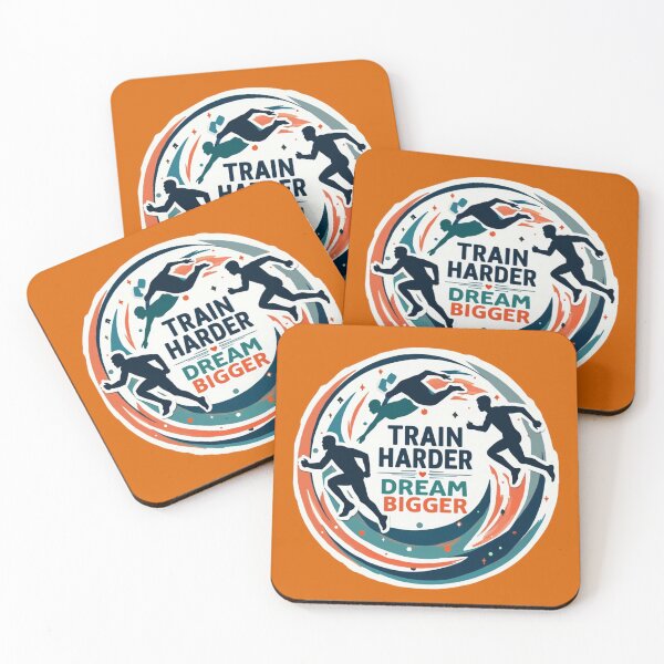 Item preview, Train Harder, Dream Bigger – Triathlon Motivation Sticker designed and sold by Triathlongram.