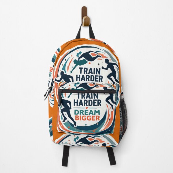 Item preview, Train Harder, Dream Bigger – Triathlon Motivation Sticker designed and sold by Triathlongram.