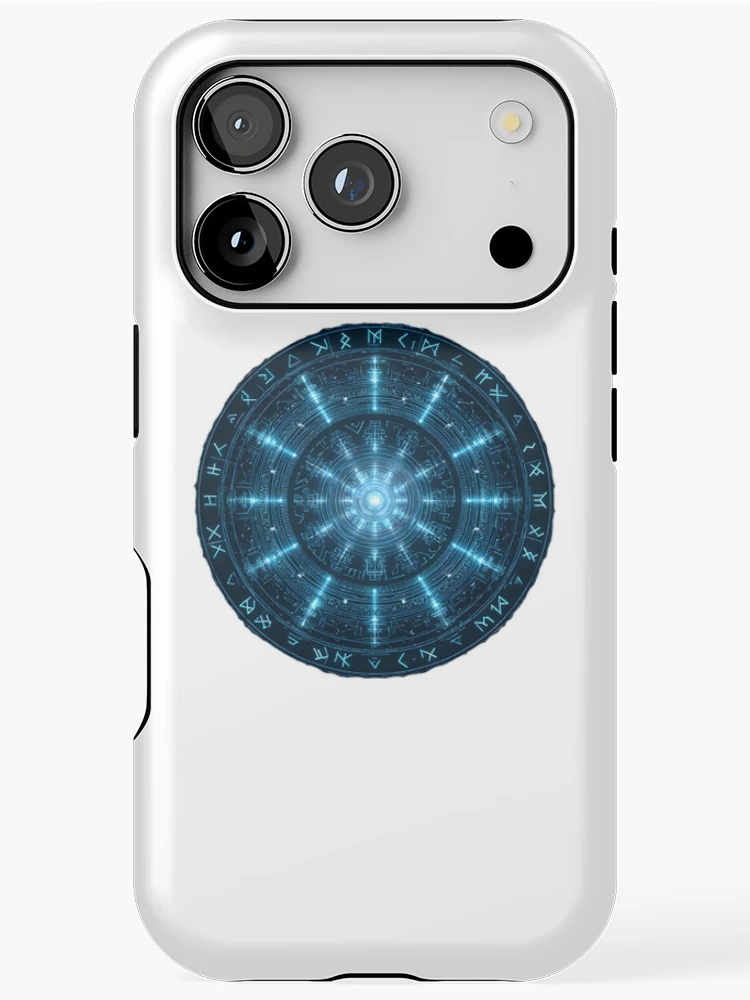 Thumbnail 1 of 4, iPhone Case, Neon Rune designed and sold by IssaraStudio.