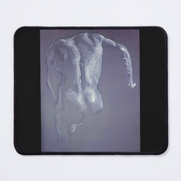 Item preview, Life drawing Figure Study. White on Blue Avril Thomas designed and sold by AvrilThomasart.