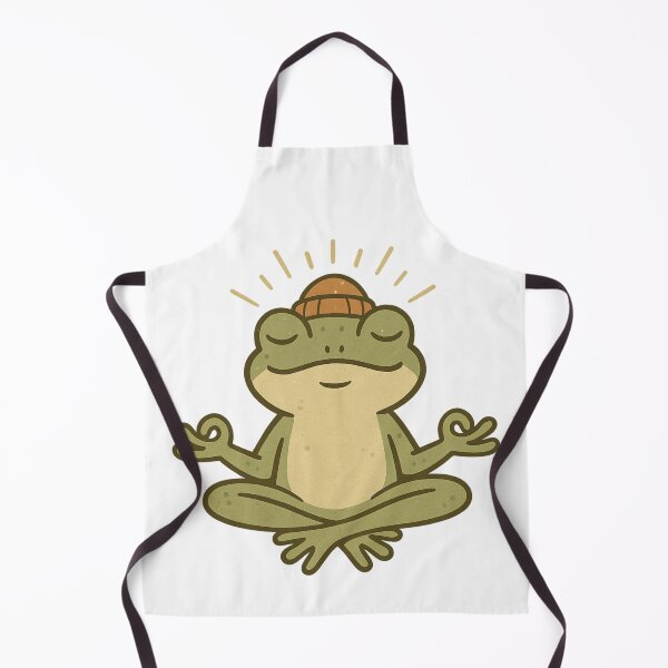 Item preview, Zen Frog – Meditating Retro Frog Character with Chill Vibes | Funny Sublimation & Sticker Design designed and sold by Memorph.