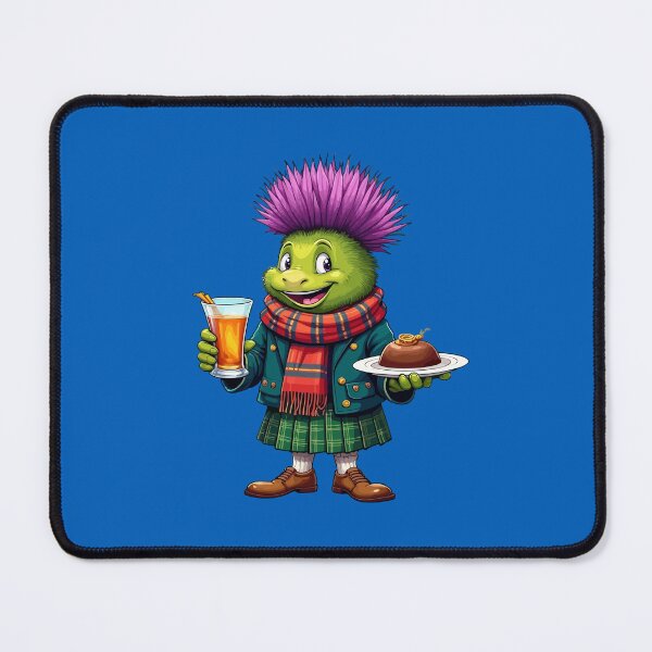 Item preview, Scottish Thistle Character With Whisky Dram and Haggis designed and sold by taiche.
