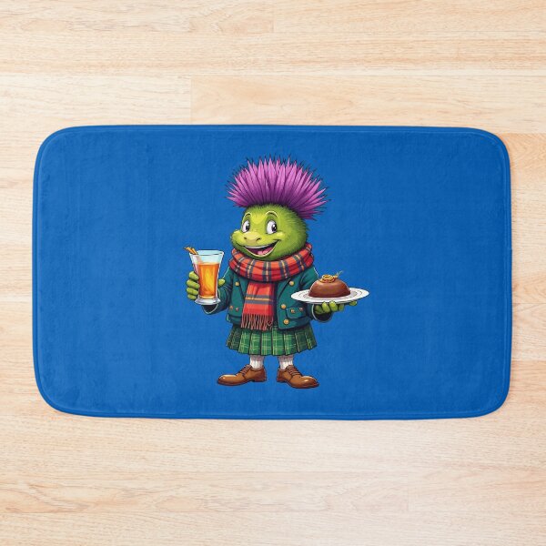 Item preview, Scottish Thistle Character With Whisky Dram and Haggis designed and sold by taiche.