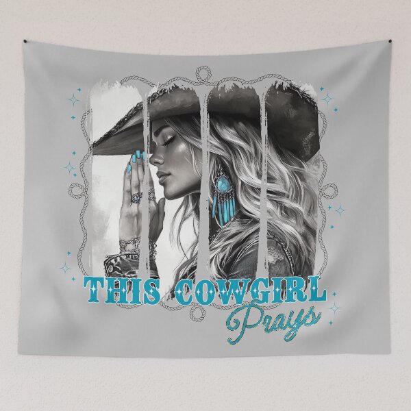 Item preview, The Cowgirl Prays designed and sold by Artbellachi.