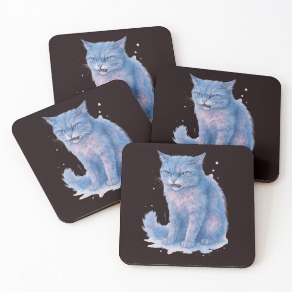 Item preview, “Furious Feline – Watercolor Cat with Attitude” designed and sold by Tadeusz1.