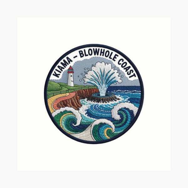 Item preview, Kiama – Blowhole Coast designed and sold by Random Designs.
