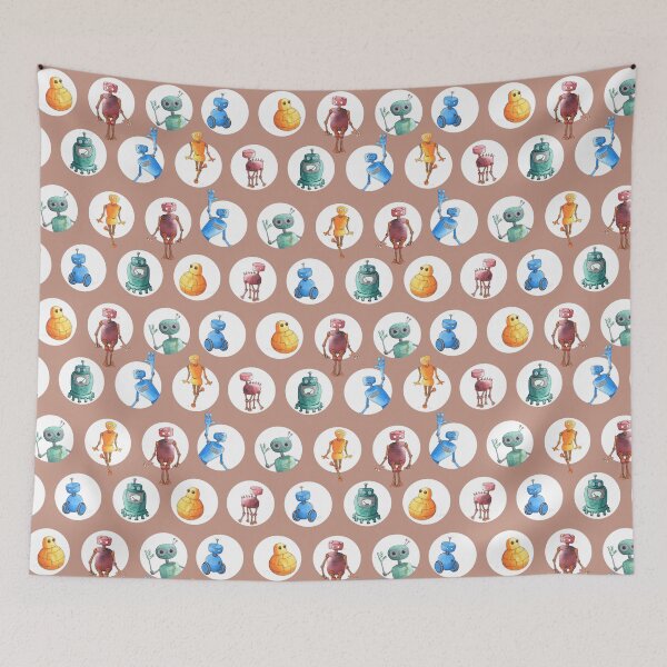 Item preview, Polka bots tan brown designed and sold by Peculiaris.