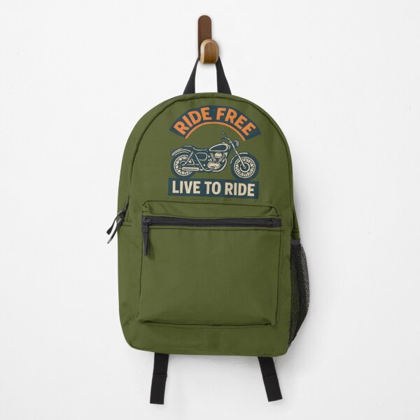 Item preview, Ride Free Live to Ride – Vintage Motorcycle Biker T-Shirt Design designed and sold by Moodelier.