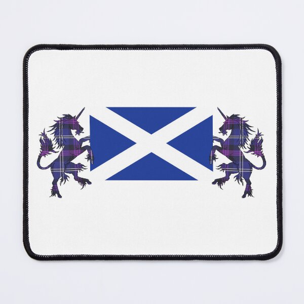 Item preview, Saltire Tartan Unicorns designed and sold by Murph's Images.