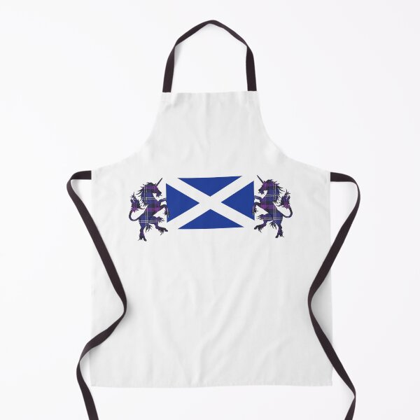 Artikelvorschau, Einhörner im Saltire-Tartan-Muster entworfen und verkauft von Murph's Images.