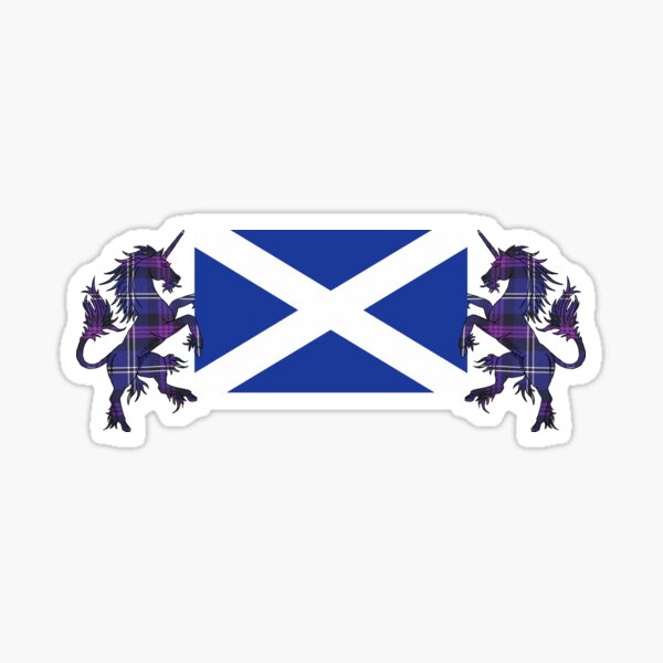Item preview, Saltire Tartan Unicorns designed and sold by Murph's Images.