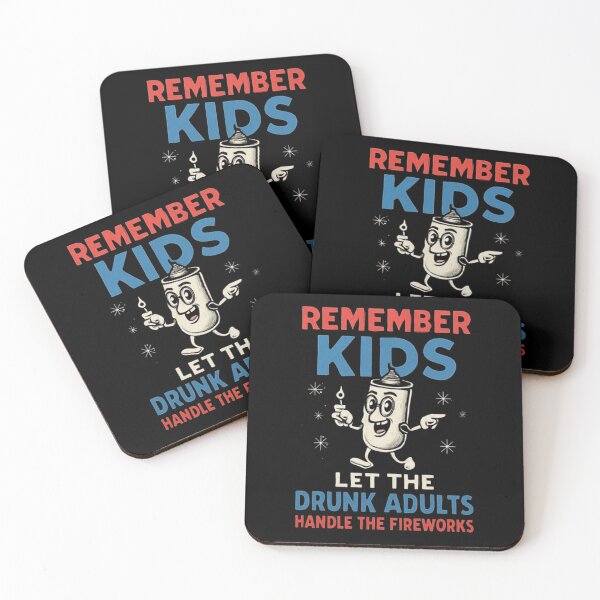 Item preview, Remember Kids Funny Fireworks Safety Illustration designed and sold by love3617.