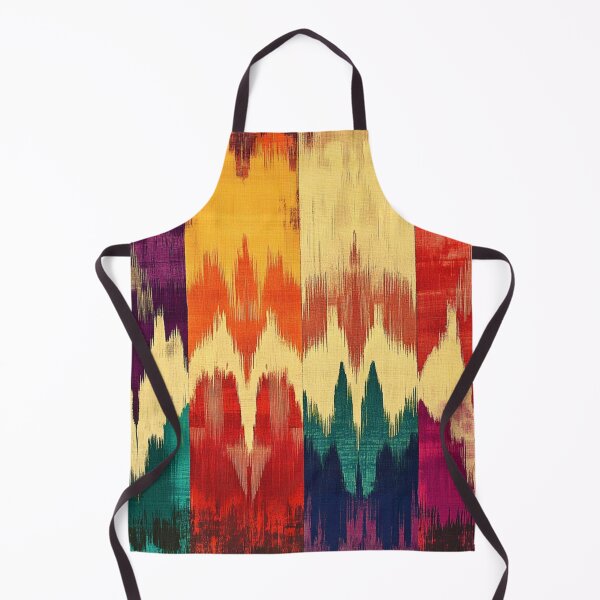 Item preview, Uzbek Ikat - Geometric Textile Pattern designed and sold by Myra365Art.