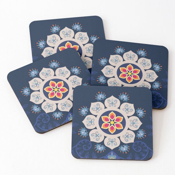 Item preview, Ethnic Mandala Pattern with Indian and Pakistani Truck Art 2 designed and sold by CHANCHANAI.