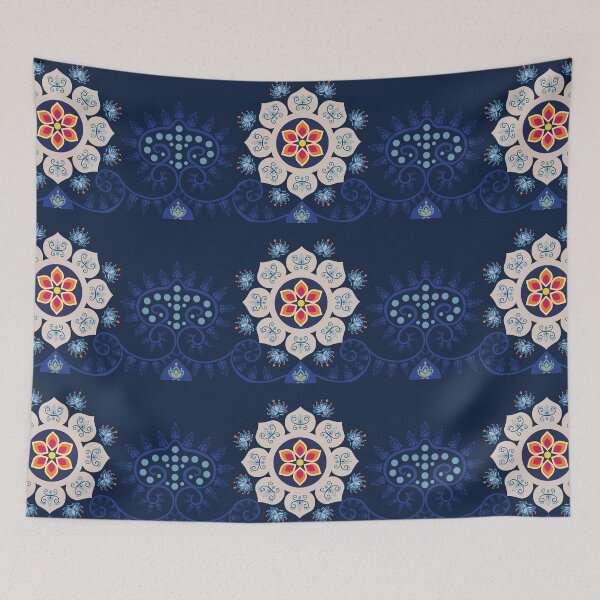 Item preview, Ethnic Mandala Pattern with Indian and Pakistani Truck Art 2 designed and sold by CHANCHANAI.