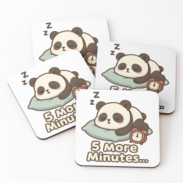 Item preview, Funny Sleepy Panda "5 More Minutes" designed and sold by HAFIZ-DP.
