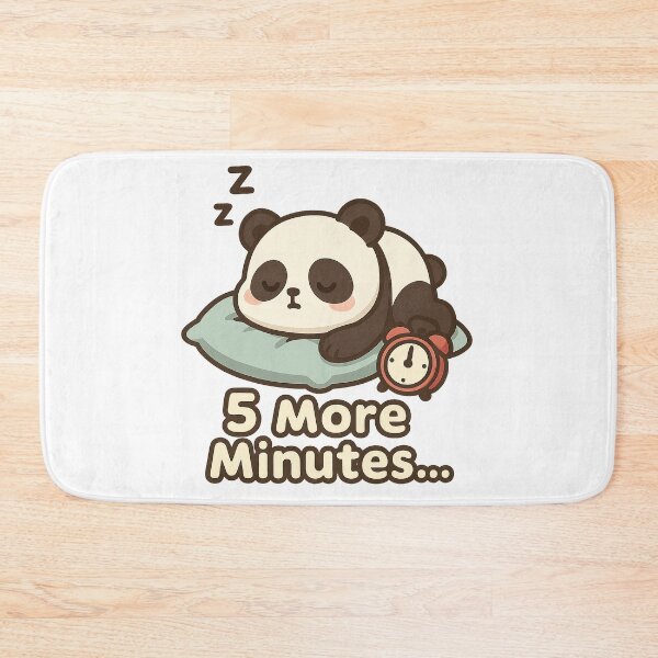Item preview, Funny Sleepy Panda "5 More Minutes" designed and sold by HAFIZ-DP.