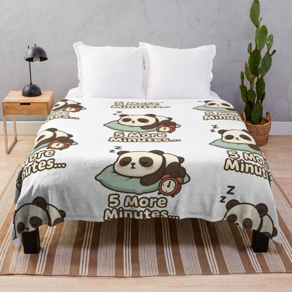Item preview, Funny Sleepy Panda "5 More Minutes" designed and sold by HAFIZ-DP.