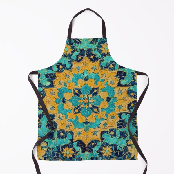 Item preview, Bukhara Tile - Ornamental Uzbek Islamic Pattern designed and sold by Myra365Art.
