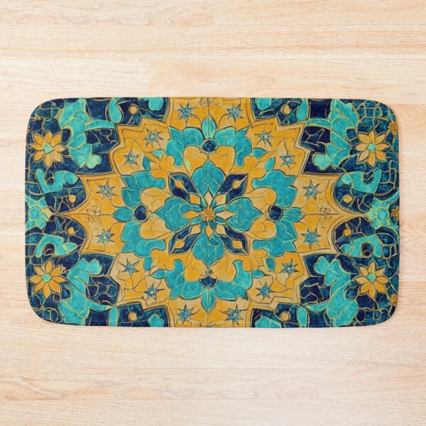 Item preview, Bukhara Tile - Ornamental Uzbek Islamic Pattern designed and sold by Myra365Art.
