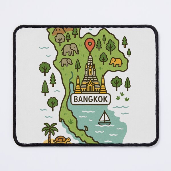 Item preview, Cartoon Thailand Map designed and sold by PanNaree.