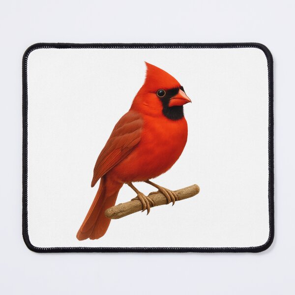 Item preview, Cardinal on Branch – Realistic Bird Art designed and sold by Moshop08.