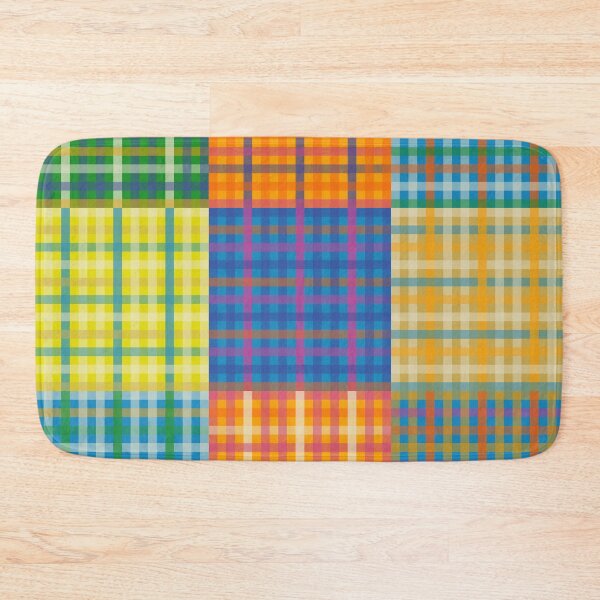 Item preview, Bold and Colorful Vintage Style Gingham Patchwork Plaid Pattern designed and sold by kierkegaard.