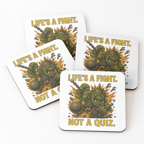 Item preview, Life’s a fight. Not a quiz. - Ork shirt designed and sold by ThimbleandOak.