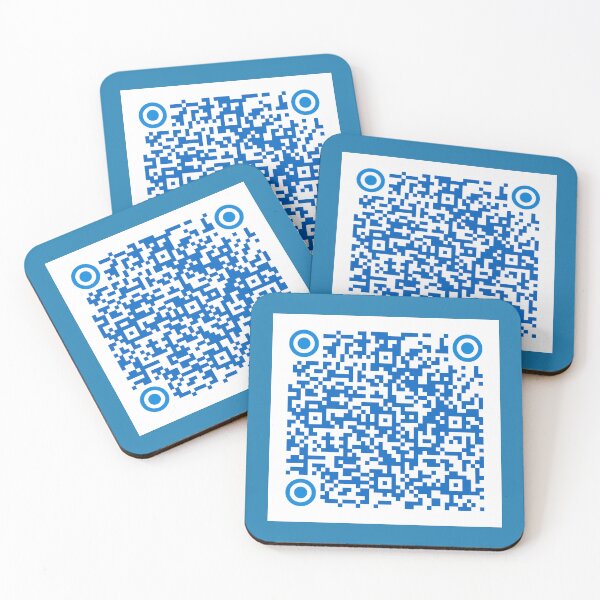 Item preview, QR CODE, SECRET, COOLSTUFF, PIXEL, BLUE designed and sold by AASparksDesigns.
