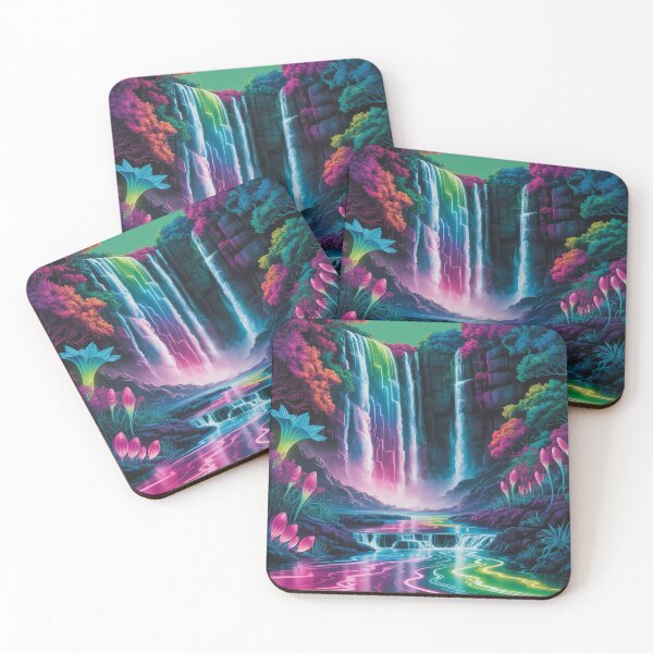 Item preview, Waterfall in psychedelic style. designed and sold by Lilashakti ⭐️ ⭐️ ⭐️ ⭐️ ⭐️.