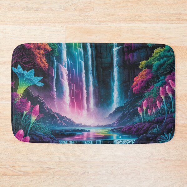 Item preview, Waterfall in psychedelic style. designed and sold by Lilashakti ⭐️ ⭐️ ⭐️ ⭐️ ⭐️.