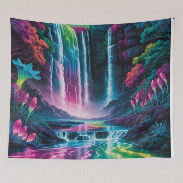 Item preview, Waterfall in psychedelic style. designed and sold by Lilashakti ⭐️ ⭐️ ⭐️ ⭐️ ⭐️.
