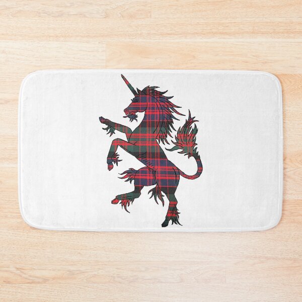 Item preview, MacDonald Modern Tartan Unicorn designed and sold by Murph's Images.