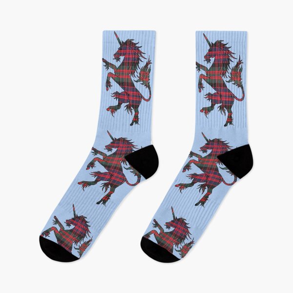 Item preview, MacDonald Modern Tartan Unicorn designed and sold by Murph's Images.