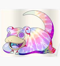 Psychedelic Slowpoke Poster