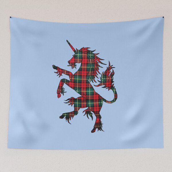 Item preview, Old Country Tartan Unicorn designed and sold by Murph's Images.