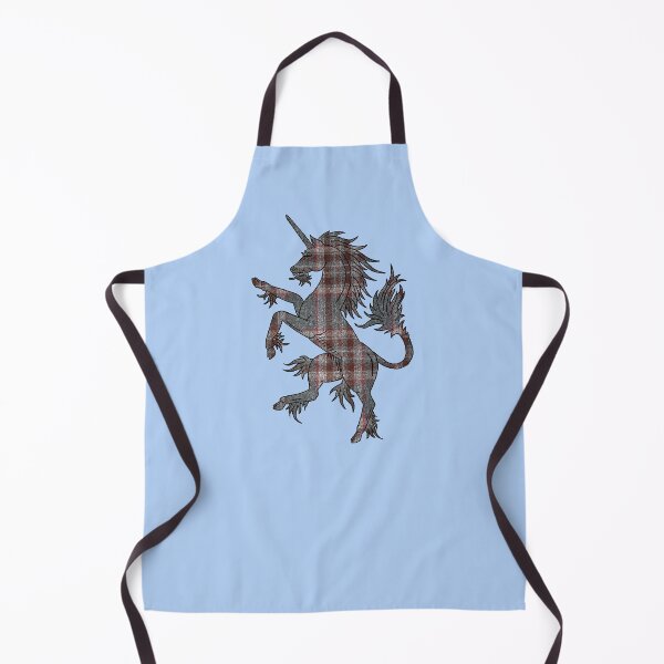 Item preview, Grey and Red Tartan Unicorn designed and sold by Murph's Images.