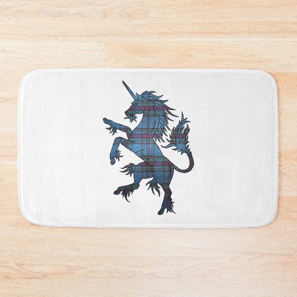 Item preview, Blue and Purple Tartan Unicorn designed and sold by Murph's Images.