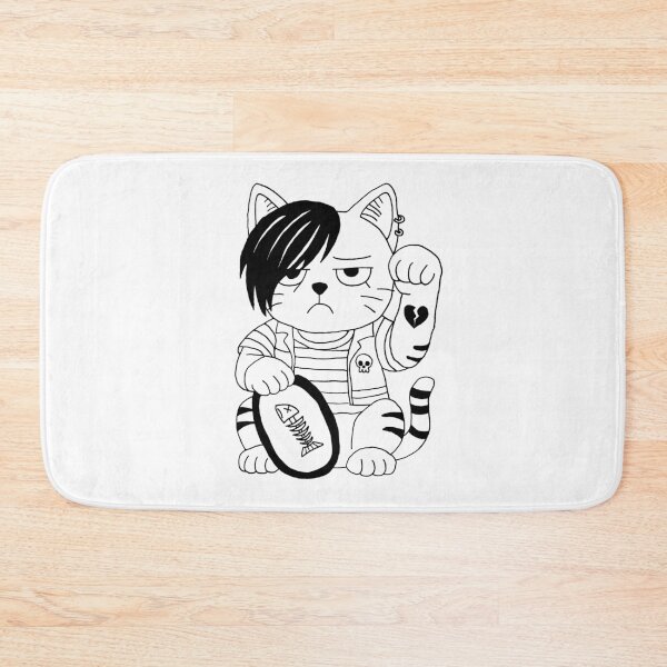 Item preview, Emo Maneki Neko Fish designed and sold by Purrgatory Pop.