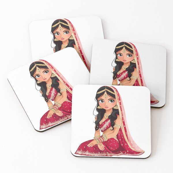 Item preview, Indian Bride - Beautiful Woman in Red Traditional Dress designed and sold by Asapusri.