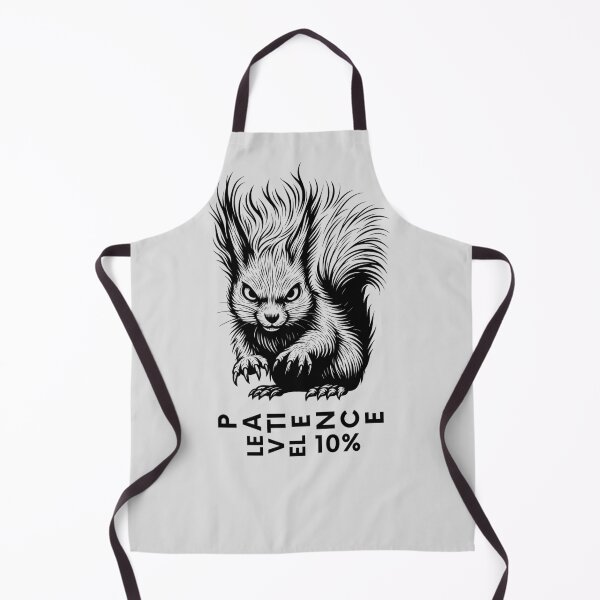 Item preview, Patience Level 10% - Psycho Squirrel - Mental Health Humor designed and sold by QuirkySpark.