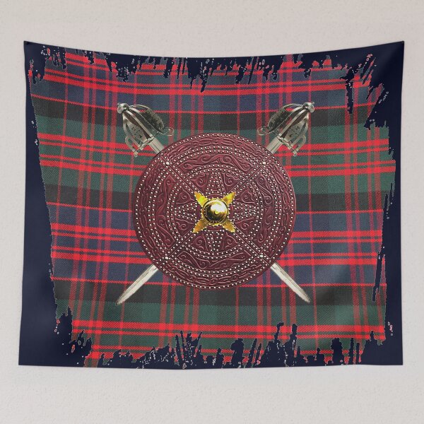 Item preview, Targe and Swords MacDonald Tartan designed and sold by Murph's Images.
