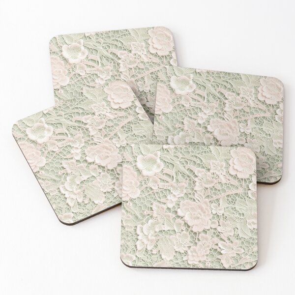 Item preview, Victorian Pastel Lace – Elegant Vintage Floral Pattern designed and sold by HasHs.