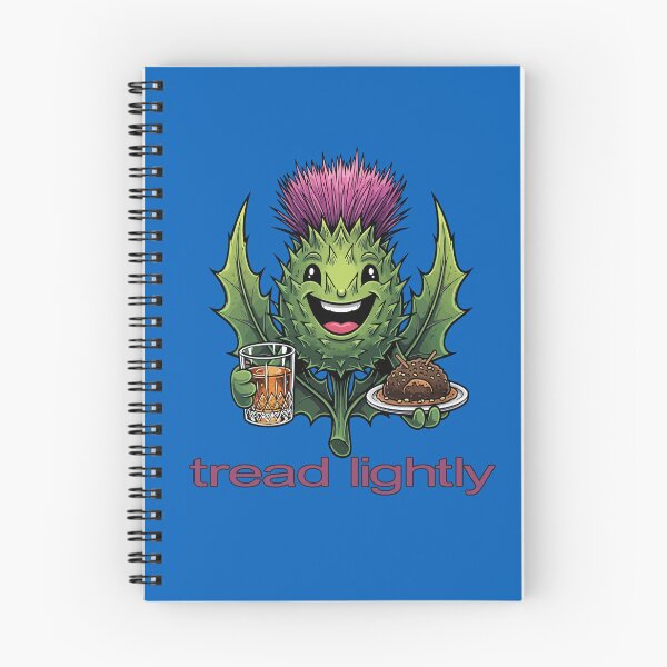 Item preview, Tread Lightly Scottish Thistle Character With Whisky and Haggis designed and sold by taiche.